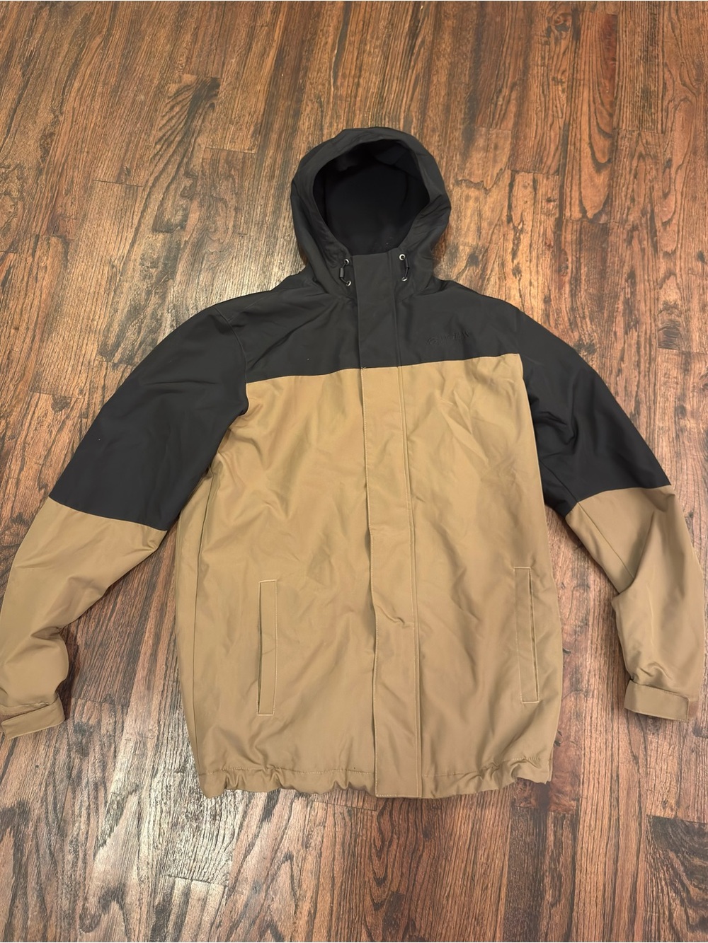Magellan Two-Tone Hooded Jacket - Black & Tan
